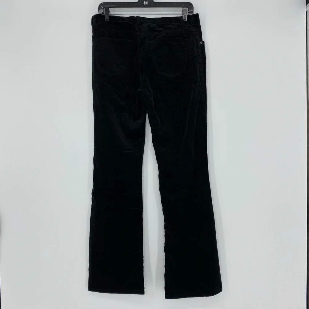 Express black velvet velour soft bootcut pants women's size 8